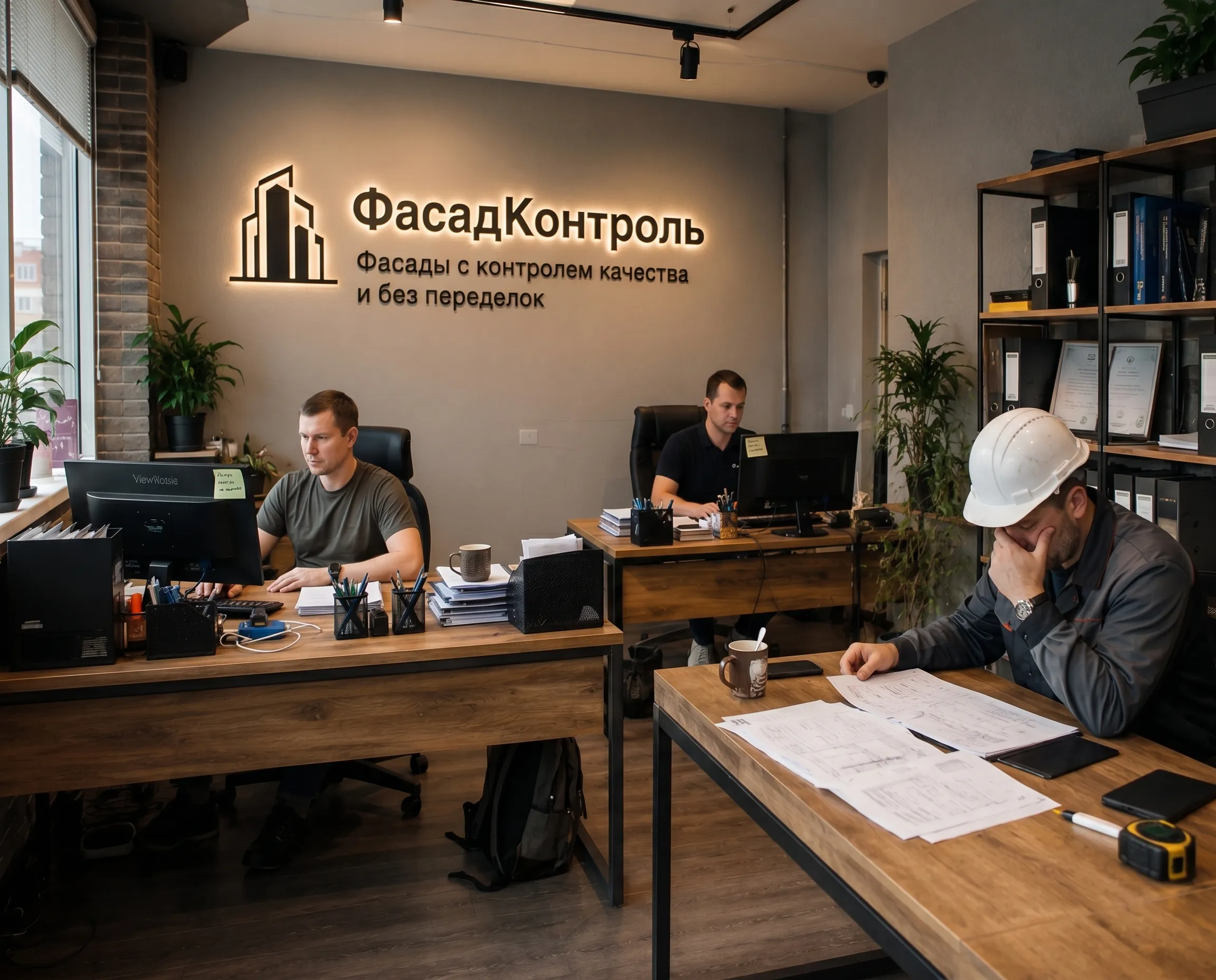 Работа с чертежами в офисе ФасадКонтроль